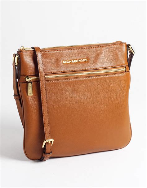 michael kors brown leather crossbody bag|Michael Kors brown leather backpack.